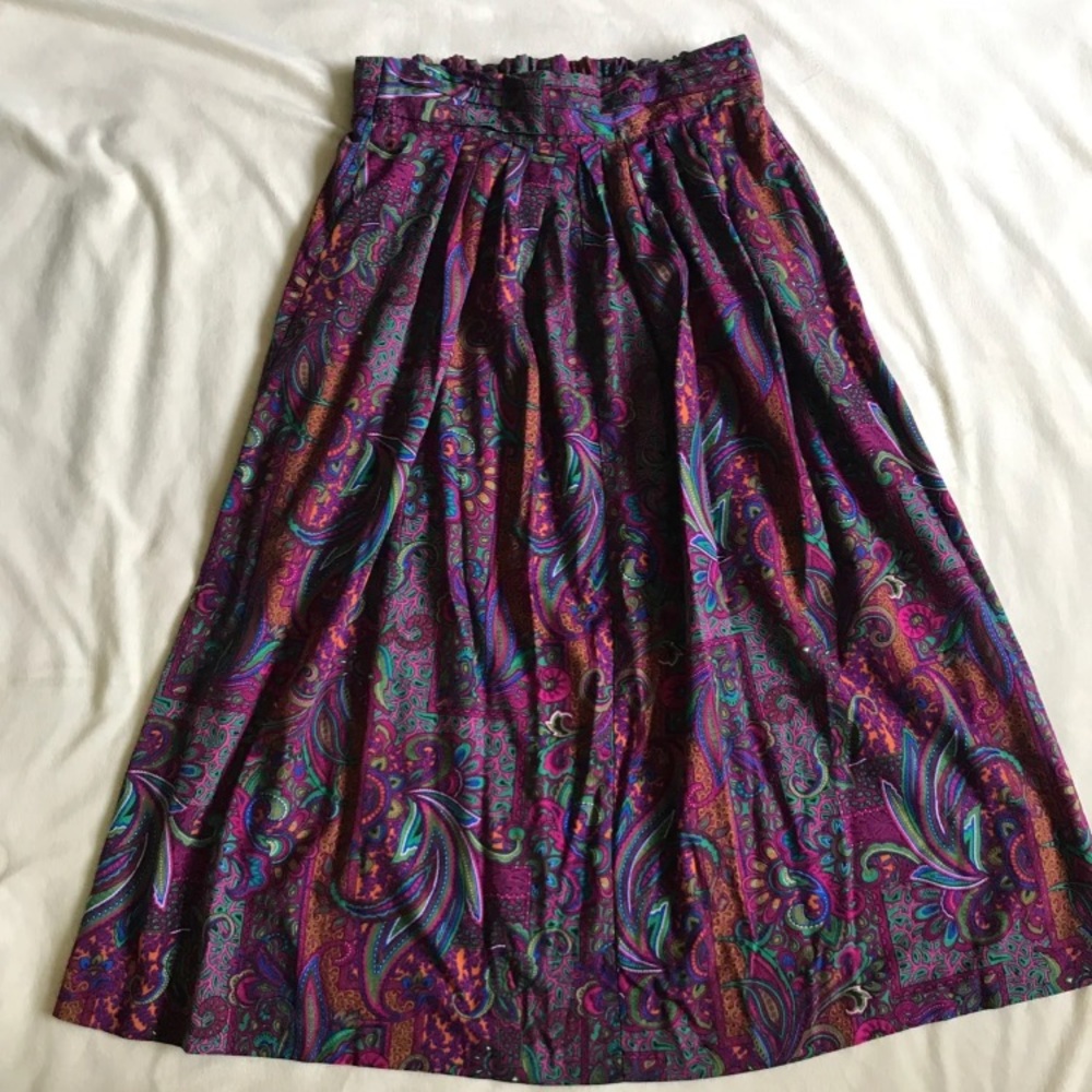 Vintage 1970s Psychedelic Skirt reserved trade!